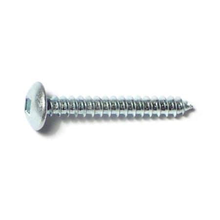 Midwest Fastener Sheet Metal Screw, #8 x 1-1/4 in, Zinc Plated Steel Truss Head Square Drive, 30 PK 30812